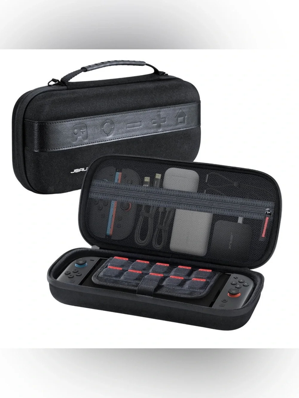 JSAUX Mega Carry Case specifically designed for the Nintendo Switch 2 console.
